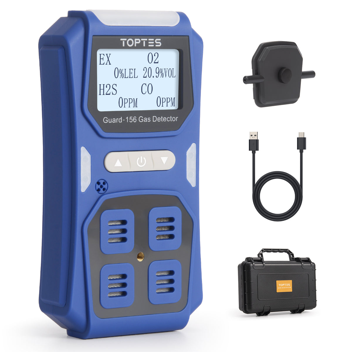 Monitor multigás 4 gases Toptes Guard-156 (H2S, CO, O2, LEL) TopTes - Detección de gas disponible en Caracas, Venezuela | Precio: $239.98 USD | Envío a toda Venezuela | IoniaShop