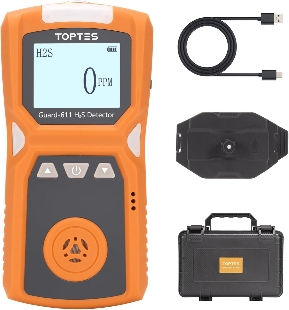 Detector portátil de H2S Toptes Guard-611 (sulfuro de hidrógeno) TopTes - Detección de gas disponible en Caracas, Venezuela | Precio: $179.98 USD | Envío a toda Venezuela | IoniaShop
