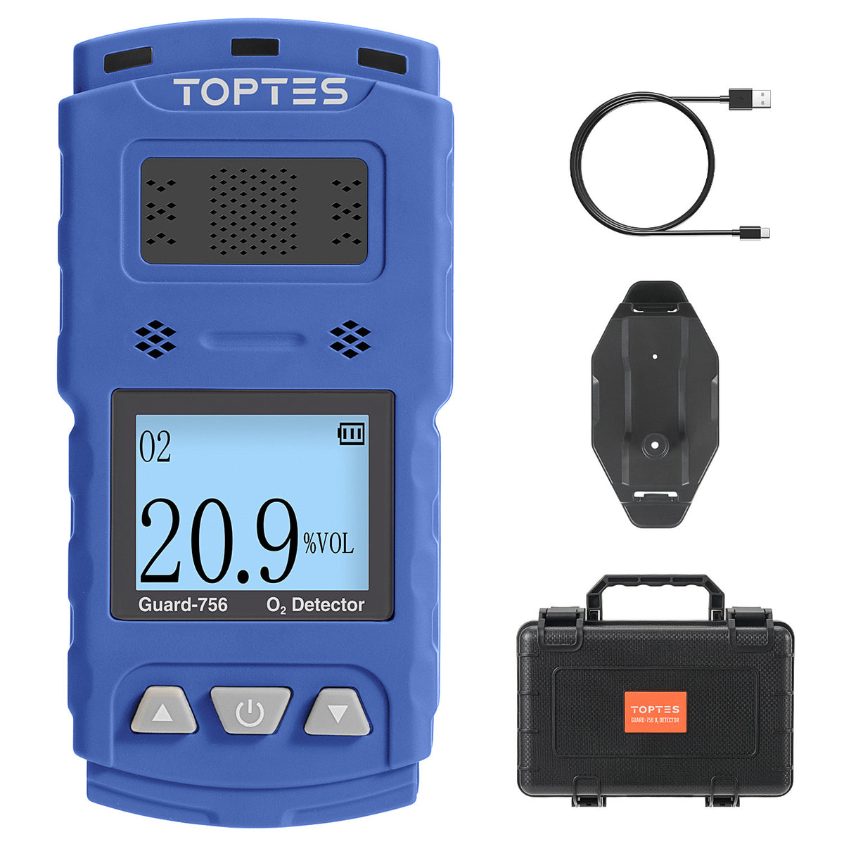 Detector portátil de oxígeno Toptes Guard-756 (O2, sensor DDS) TopTes - Detección de gas disponible en Caracas, Venezuela | Precio: $211.98 USD | Envío a toda Venezuela | IoniaShop
