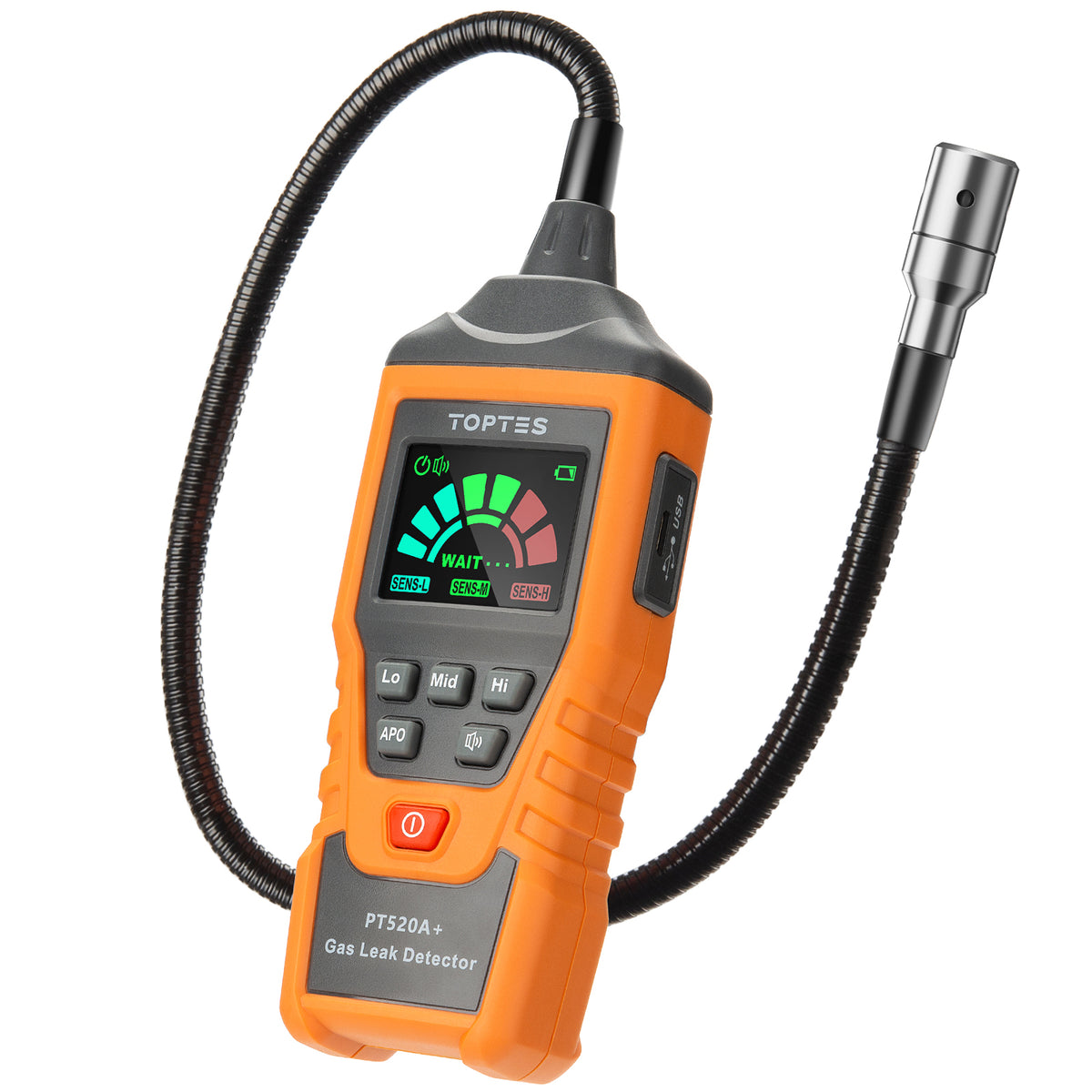 Detector de fugas de gas recargable Toptes PT520A+ con sonda flexible TopTes - Detección de gas disponible en Caracas, Venezuela | Precio: $129.98 USD | Envío a toda Venezuela | IoniaShop