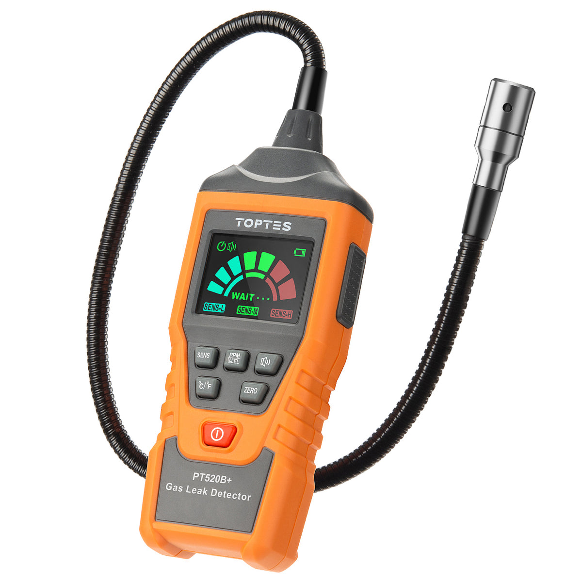 Detector de fugas de gas recargable Toptes PT520B+ con lectura %LEL TopTes - Detección de gas disponible en Caracas, Venezuela | Precio: $231.98 USD | Envío a toda Venezuela | IoniaShop