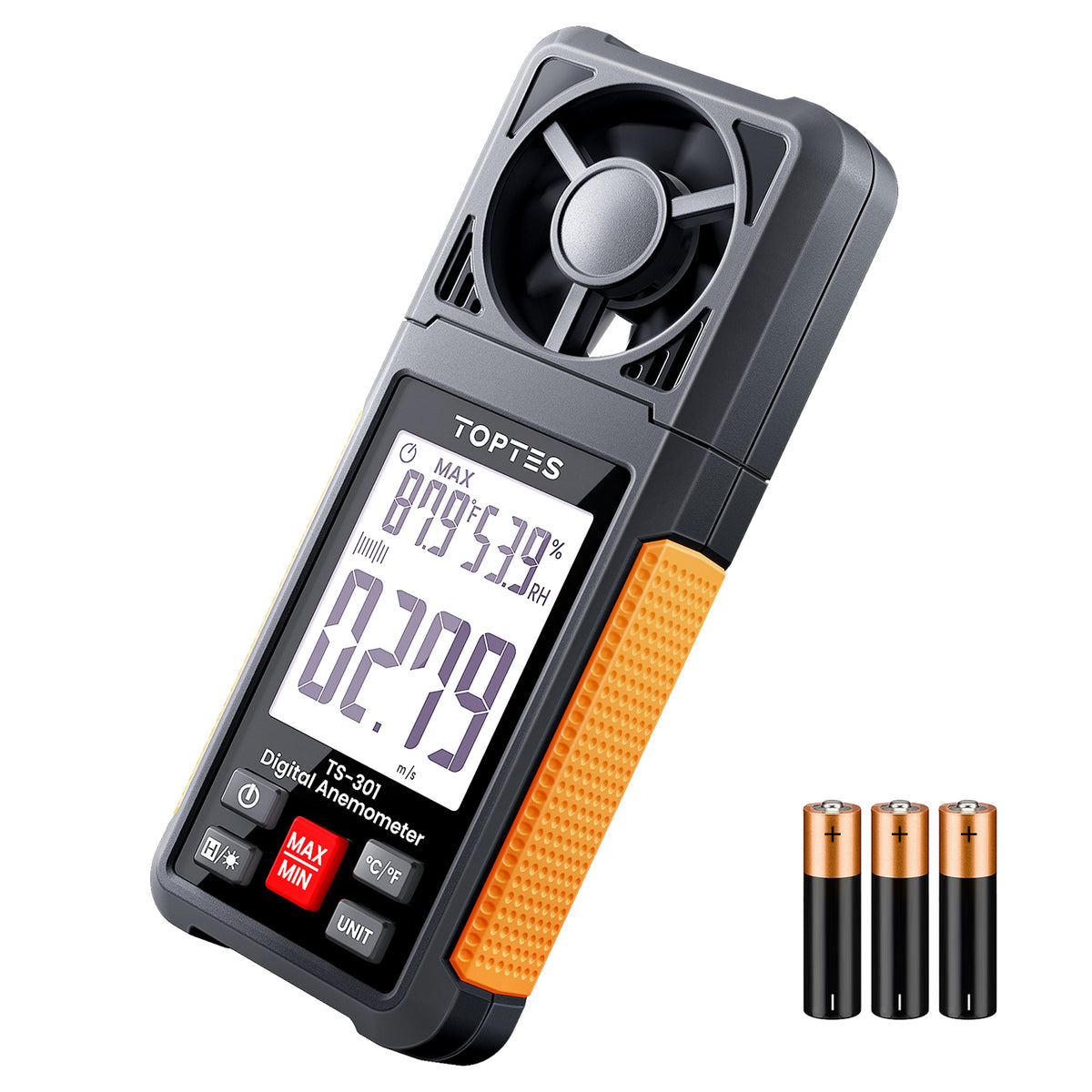 Anemómetro digital Toptes TS-301 con temperatura y humedad TopTes - Medición, pruebas y control disponible en Caracas, Venezuela | Precio: $59.98 USD | Envío a toda Venezuela | IoniaShop