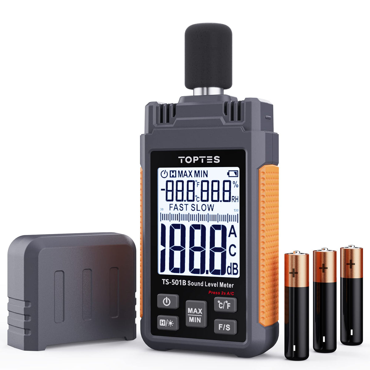 Sonómetro digital Toptes TS-501B (30–130 dB, ponderación A y C) TopTes - Medición, pruebas y control disponible en Caracas, Venezuela | Precio: $69.98 USD | Envío a toda Venezuela | IoniaShop