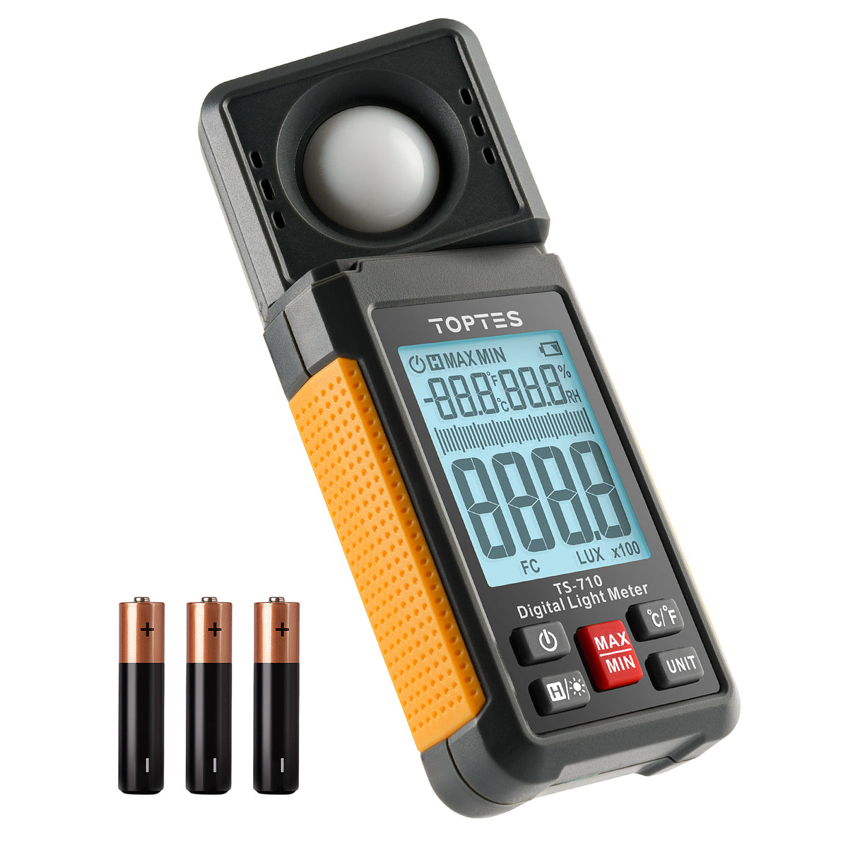 Luxómetro digital Toptes TS-710 con sensor giratorio de 180° TopTes - Medición, pruebas y control disponible en Caracas, Venezuela | Precio: $71.98 USD | Envío a toda Venezuela | IoniaShop